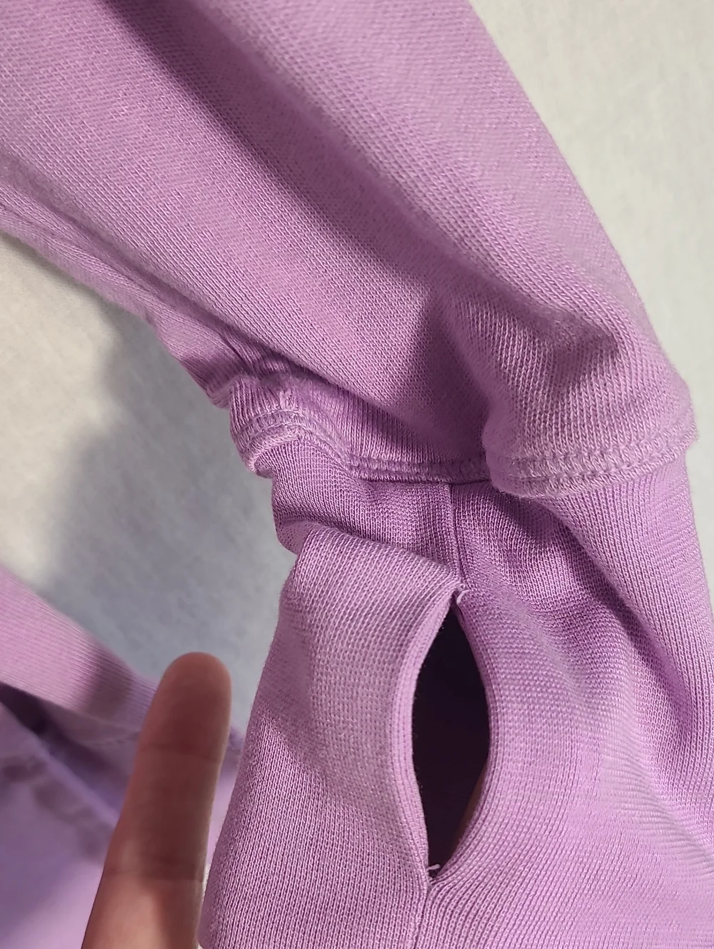 Sweaty Betty Lilac After Class Sweathirt With Side Split Hem Size XS